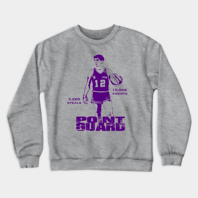 John Stockton Crewneck Sweatshirt by Pastime Pros